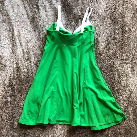 Green Dress w/ White Bow - Picture 2 of 3